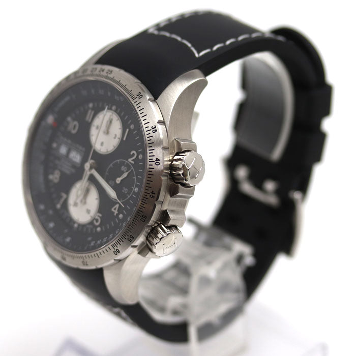 HAMILTON ハミルトン カーキ アビエーション X-ウィンド クロノグラフ 腕時計 自動巻き H77616333/H776160 メンズ –  古恵良質店