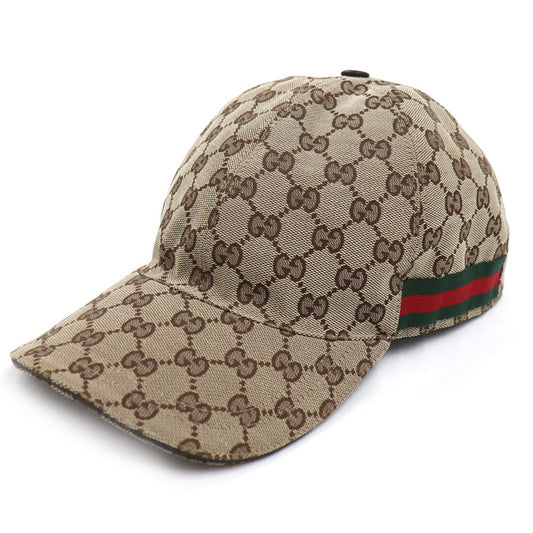 GUCCI グッチ オリジナルGGキャンバス ベースボールキャップ キャップ ベージュ 200035 KQWBG 9791 M ユニセックス【中古】【美品】