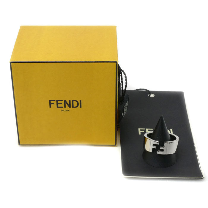 FENDI フェンディ ブロンズ FFモチーフ シルバーカラー リング・指輪 7AJ193B08F0TH0 21.5号 9.9g レディース –  古恵良質店