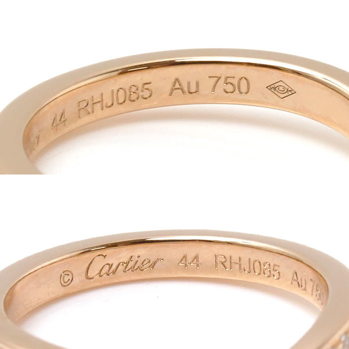 CARTIER カルティエ K18PG ピンクゴールド バレリーナカーブ ハーフエタニティ リング・指輪 B4098700 ダイヤモンド 4号  2.1g ピンキー 23Pダイヤ レディース – 古恵良質店