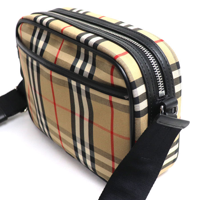 BURBERRY バーバリー パディ ヴィンテージチェック ショルダーバッグ ベージュ 8010152 メンズ【中古】