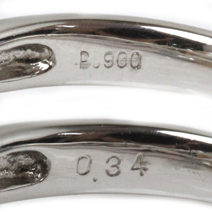 Pt900プラチナ リング・指輪 パール約12.3mm ダイヤモンド0.34ct 12号 8.9g レディース【中古】【美品】