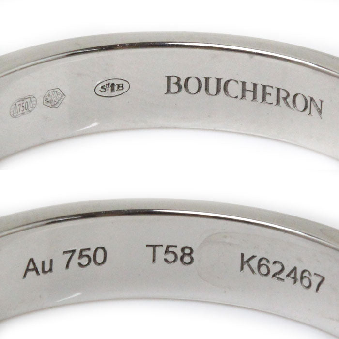 Boucheron ブシュロン K18WG ホワイトゴールド キャトル ラディアント リング・指輪 JAL0025058 18号 58 4.9g  ユニセックス – 古恵良質店