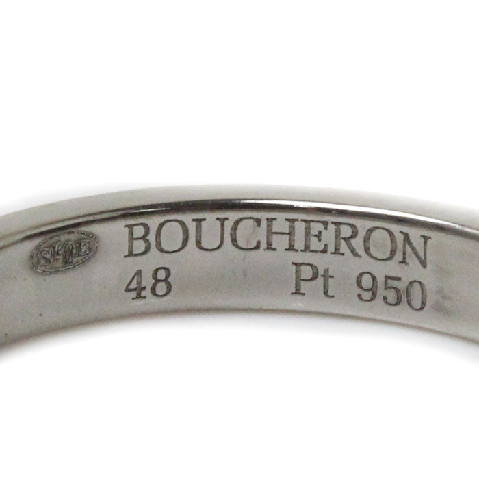 Boucheron ブシュロン Pt950プラチナ クルド パリ ミディアム リング・指輪 JAL00109 8号 48 4.3g  レディース【中古】【美品】