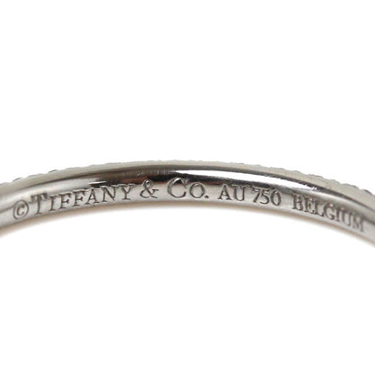 TIFFANY&Co. ティファニー K18WG ホワイトゴールド メトロ フルサークル リング・指輪 63481580 ダイヤ 9号 1.0g レディース【中古】【美品】