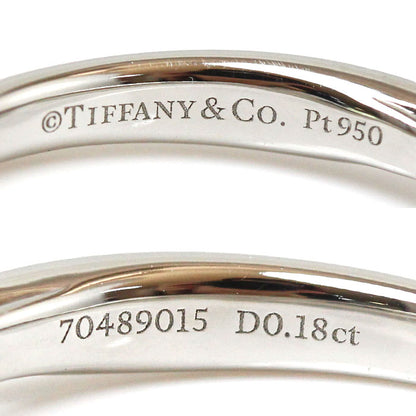 TIFFANY&Co. ティファニー Pt950プラチナ ハーモニー リング・指輪 ダイヤモンド0.18ct 10.5号 3.2g レディース【中古】【美品】