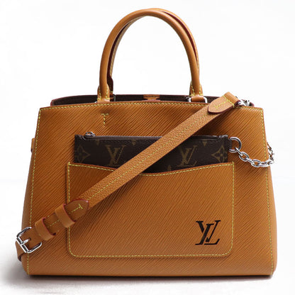 LOUIS VUITTON ルイ・ヴィトン マレル・トートMM 2Wayショルダーバッグ エピ ゴールドミエル M59953 ICチップ レディース【中古】【美品】