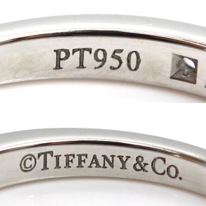 TIFFANY&Co. ティファニー Pt950プラチナ ハーフサークル リング・指輪 ダイヤモンド 6号 2.7g レディース【中古】【美品】