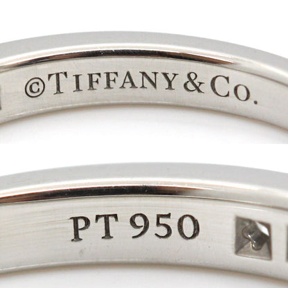 TIFFANY&Co. ティファニー Pt950プラチナ ハーフサークル リング・指輪 ダイヤモンド 5号 2.8g レディース【中古】【美品】