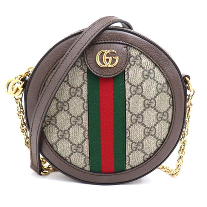 GUCCI グッチ オフィディア GGスプリーム チェーンショルダー ショルダーバッグ ベージュ エボニー 550618 96I3B 8745 レディース【中古】【美品】