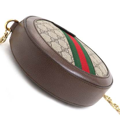 GUCCI グッチ オフィディア GGスプリーム チェーンショルダー ショルダーバッグ ベージュ エボニー 550618 96I3B 8745 レディース【中古】【美品】