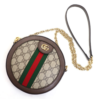 GUCCI グッチ オフィディア GGスプリーム チェーンショルダー ショルダーバッグ ベージュ エボニー 550618 96I3B 8745 レディース【中古】【美品】